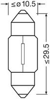 ams-OSRAM Gloeilamp, interieurverlichting ORIGINAL (6438)
