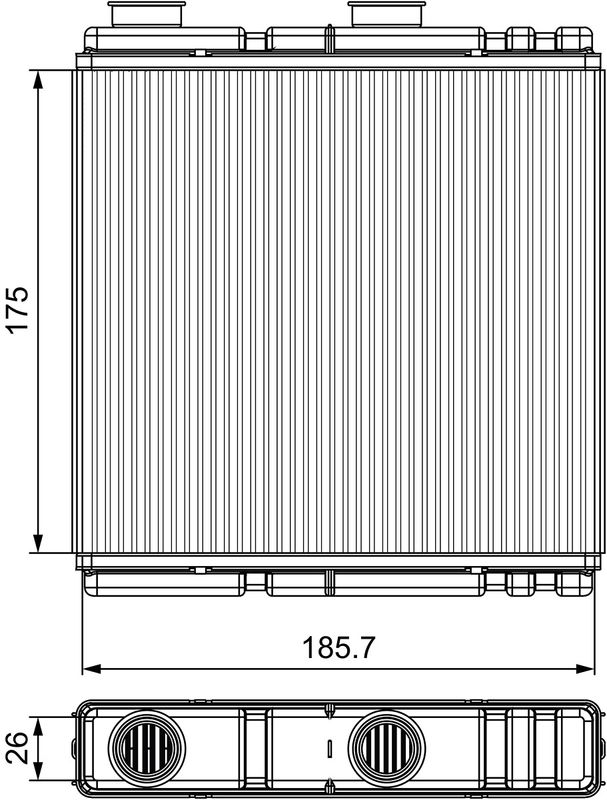 VALEO Kachelradiateur, interieurverwarming (811543)