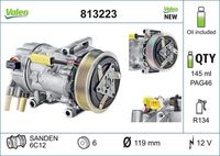 VALEO Compressor, airconditioning VALEO CORE-FLEX (813223)