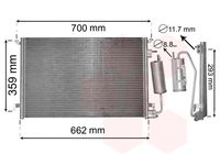 VAN WEZEL Condensor, airconditioning (37015397)