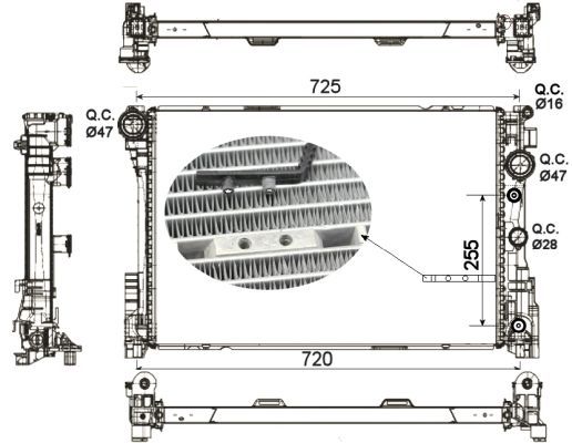 NRF Kachelradiateur, interieurverwarming (54308)